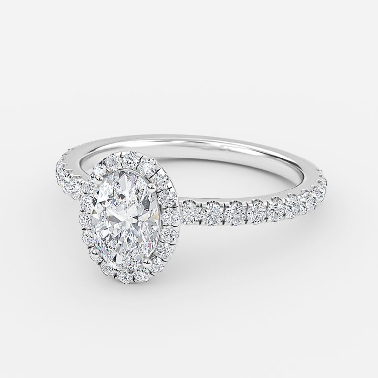1.5 carat oval diamond ring with halo