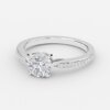 1ct round diamond band ring