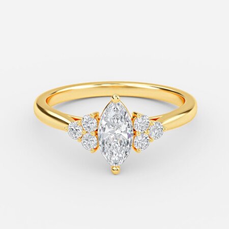 Anika Marquise Cluster Engagement Ring Anika Marquise Cluster Engagement Ring