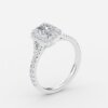 2 carat radiant cut halo engagement rings