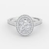 3 carat oval diamond ring