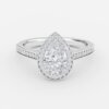 3 carat pear diamond ring