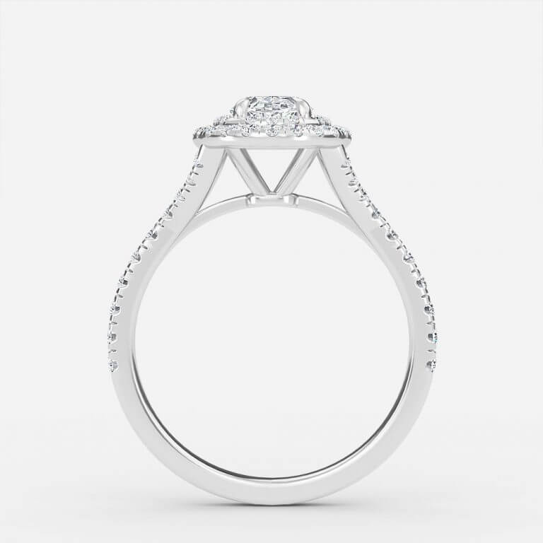 4 carat oval cut halo engagement rings