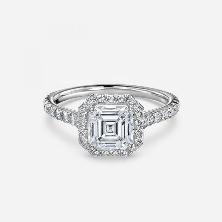 Henssy Asscher Halo Engagement Ring Henssy Asscher Halo Engagement Ring