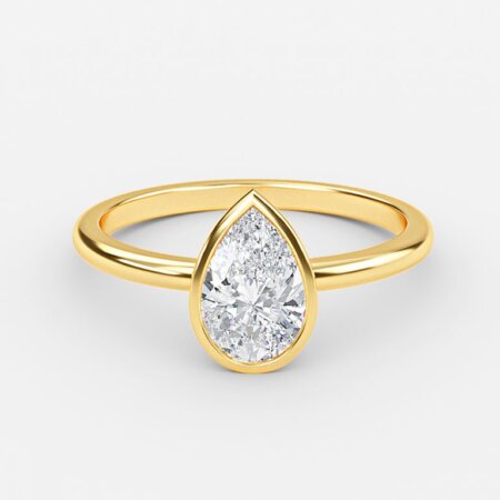Aerin Pear Bezel Engagement Ring Aerin Pear Bezel Engagement Ring