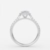 circle cut diamond ring