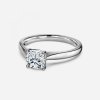 cushion cut engagement ring solitaire