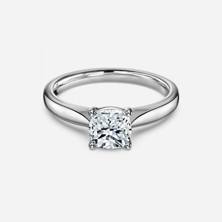 cushion cut engagement rings solitaire