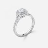 cushion cut halo engagement rings white gold