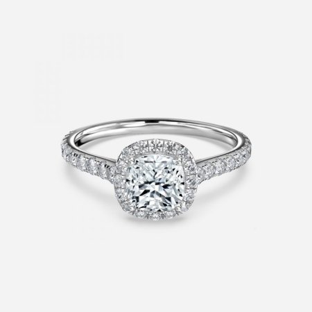 Henssy Cushion Halo Engagement Ring Henssy Cushion Halo Engagement Ring