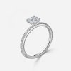 dainty cushion cut cushion ring