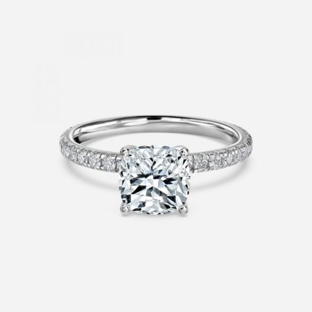 Josephine Cushion Diamond Band Engagement Ring Josephine Cushion Diamond Band Engagement Ring
