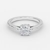 diamond band round cut ring