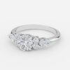 diamond round engagement ring