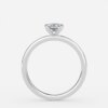 diamond solitaire ring 1 carat radiant-cut 14k white gold