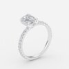 emerald cut hidden halo engagement ring white gold emerald cut hidden halo engagement ring white gold