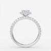 floating halo diamond engagement ring white gold floating halo diamond engagement ring white gold