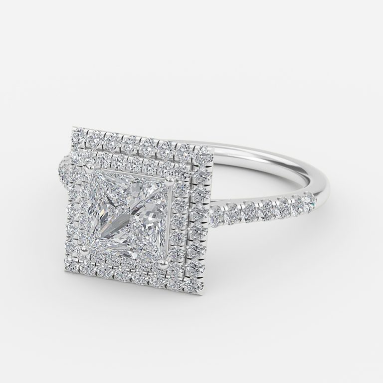 halo ring princess cut