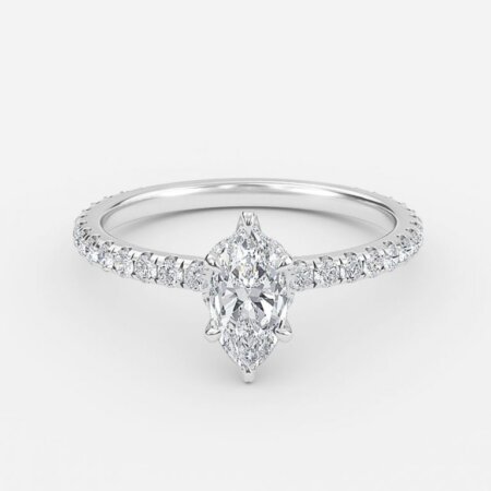 Ambrosia Marquise Hidden Halo Engagement Ring Ambrosia Marquise Hidden Halo Engagement Ring