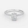 hidden halo oval diamond ring hidden halo oval diamond ring