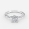 hidden halo princess engagement ring hidden halo princess engagement ring