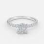 hidden halo princess engagement ring