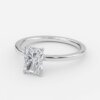 one carat radiant solitaire diamond ring