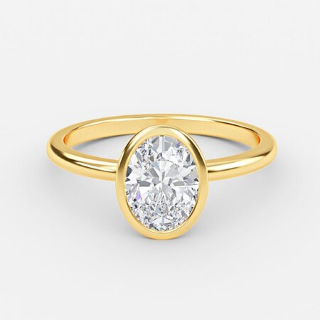 Aerin Oval Bezel Engagement Ring Aerin Oval Bezel Engagement Ring