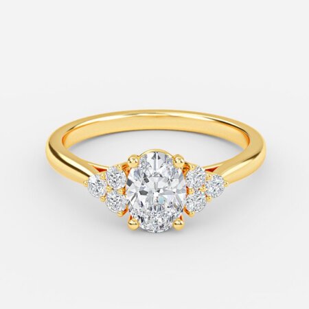 Anika Oval Cluster Engagement Ring Anika Oval Cluster Engagement Ring