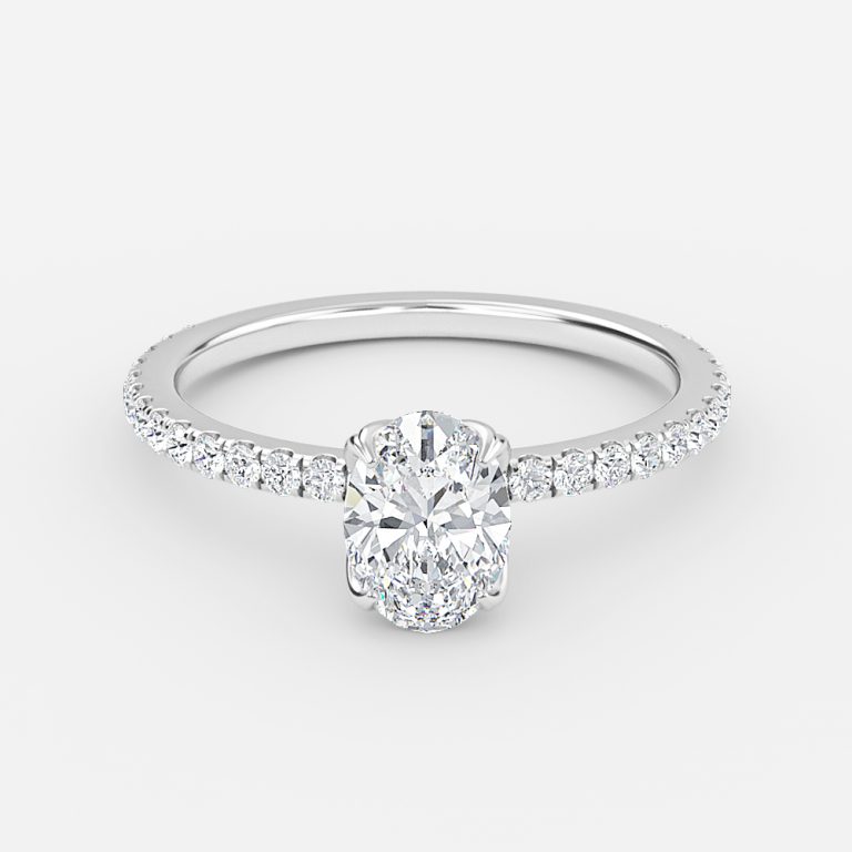 oval diamond anniversary band