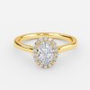 oval halo diamond engagement ring