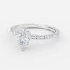 pear diamond engagement ring diamond band pear diamond engagement ring diamond band