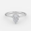 pear hidden halo engagement ring 2ct