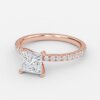 princess cut diamond ring with diamonds on band princess cut diamond ring with diamonds on band