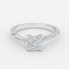 princess cut diamond wedding band 2ct