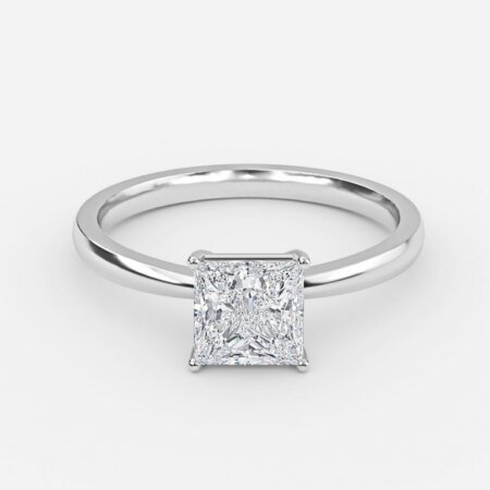 princess cut solitaire engagement rings