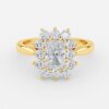 radiant cluster engagement rings