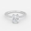 radiant cut diamond wedding rings 1ct