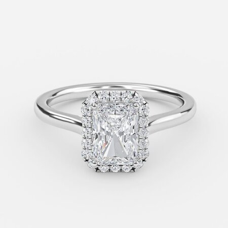 radiant cut diamond wedding rings