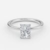 radiant solitaire engagement rings