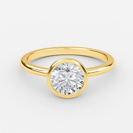 Aerin Round Bezel Engagement Ring Aerin Round Bezel Engagement Ring