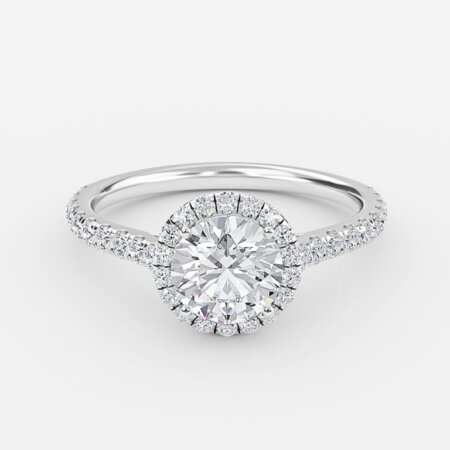 Henssy Round Halo Engagement Ring Henssy Round Halo Engagement Ring