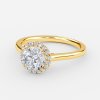 round halo diamond ring