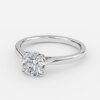 solitaire round 2 ct diamond ring