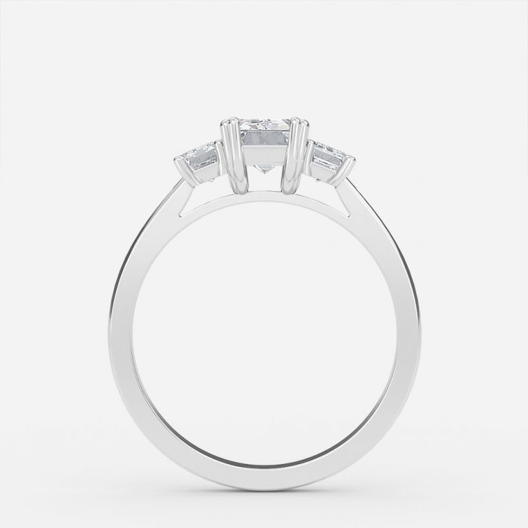 three stone diamond promise ring