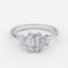 three stone emerald cut diamond ring platinum three stone emerald cut diamond ring platinum