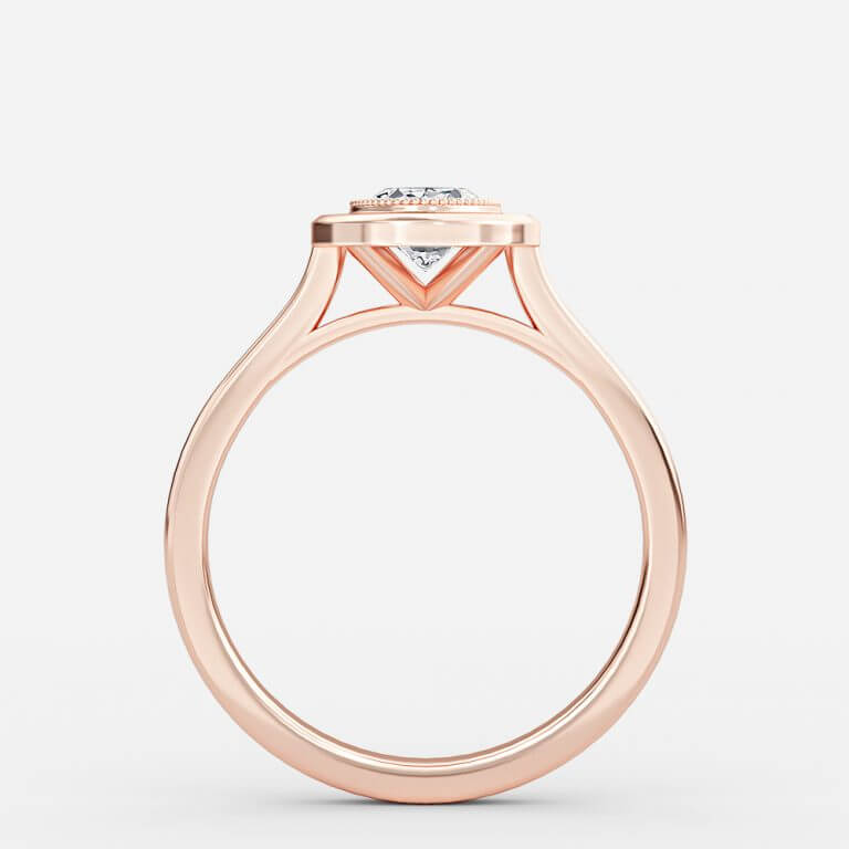 unique bezel oval ring