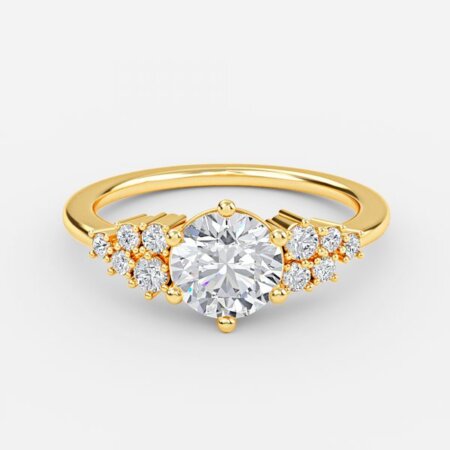 Jessica Round Cluster Engagement Ring Jessica Round Cluster Engagement Ring