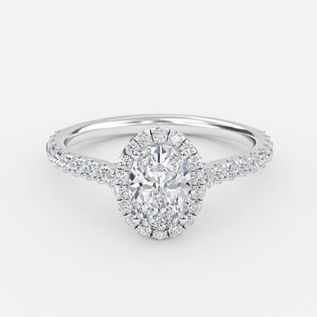 Henssy Oval Halo Engagement Ring Henssy Oval Halo Engagement Ring