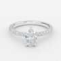 wedding band pear diamond